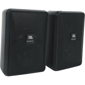 JBL Professional Control 23-1 Ultra-Compact Indoor/Outdoor Background/Foreground Speaker, Black, Sold as Pair